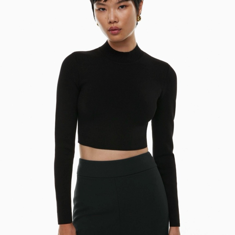 Babaton sculpt knit crop